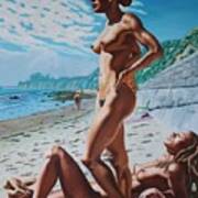 180px x 180px - Carpenteria Nude Beach Painting by Allen Kerns - Fine Art America