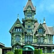 Carson Mansion In Eureka Art Print