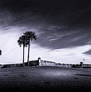 Castillo De San Marcos-b/w Art Print