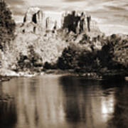 Cathedral Rock Reflection Art Print