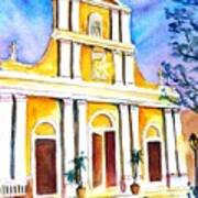 Cathedral San Juan At Dusk Art Print