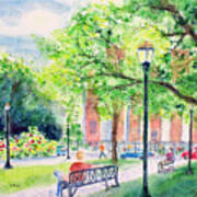 Cathedral Square In Spring Art Print