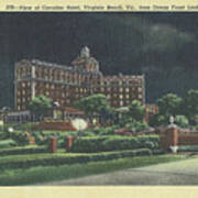 Cavalier Hotel Virginia Beach, Virginia 1940's Art Print