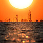 Cedar Point Skyline Art Print