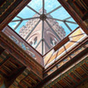 Ceiling And Tower Of The Castello Art Print