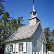 Chapel With Picket Fence Art Print