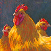 Charlie's Chickens Art Print