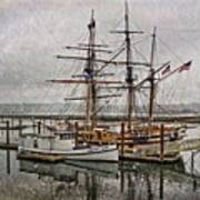 Chelsea Rose And Tall Ships Art Print