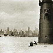 Chicago Skyline, 1930 Art Print