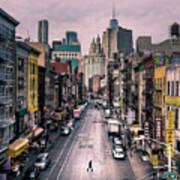 Chinatown - New York - Color Street Photography Art Print