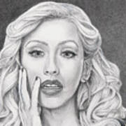 Christina Aguilera Art Print