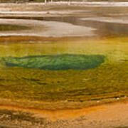 Chromatic Pool At Yellowstone Art Print