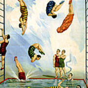 Circus Diving Act, 1898 Art Print