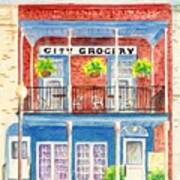 City Grocery Oxford Mississippi Art Print