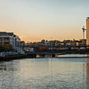 Cityscape At Sunset - Dublin, Ireland - Cityscape Photography Art Print
