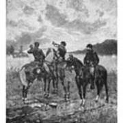 Civil War Soldiers On Horseback Art Print
