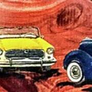 Classic Cars Art Print