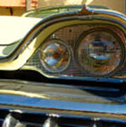 Classic Cars - Dodge Headlights Art Print