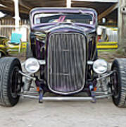 Classic Cars - Purple Hot Rod Art Print