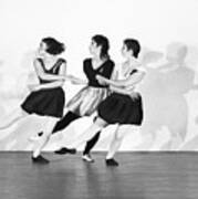 Classical Frendship Dance Art Print