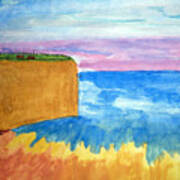 Cliffs And Sea Art Print