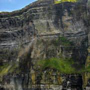 Cliffs Of Moher From The Sea Close Up Art Print