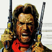 Clint Eastwood As Josey Wales Art Print