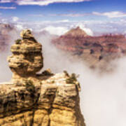 Clouds Lifting Out Of The Canyon Art Print