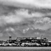 Cloudy Day At Alcatraz Art Print