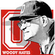 Coach Woody Hayes Art Print