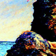 Coastal Rocks Art Print