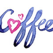 Coffee Lover Typography Art Print