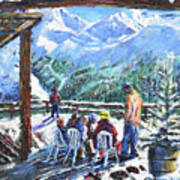 Coffee Stop At Val D'isere Art Print
