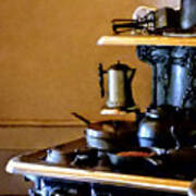 Coffeepot On Stove Art Print