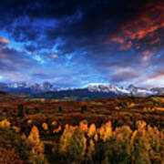 Colorado Autumn Panorama Art Print