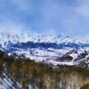 Colorado Mountains 3 Landscape Art By Jai Johnson Art Print