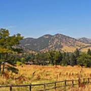 Colorado Mountains From Chautauqua Park Art Print