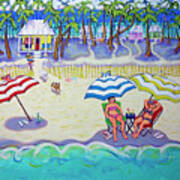 Colorful Beach Hideaway Art Print