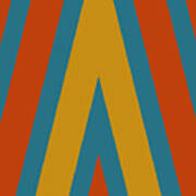 Colorful Chevrons Art Print