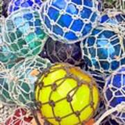 Colorful Glass Balls Art Print