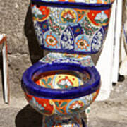Colorful Mexican Toilet Puebla Mexico Art Print