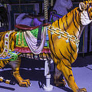 Colorful Tiger Ride Art Print