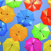 Colorful Umbrellas I Art Print