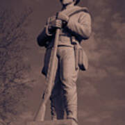 Confederate Statue  Standing Guard Art Print