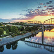 Coolidge Park Sunrise Panoramic Art Print