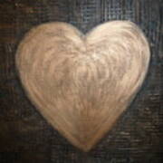 Coppery Heart Art Print