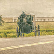 Country Amish Ride Art Print