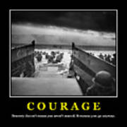 Courage -- D Day Poster Art Print