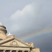 Courthouse Rainbow Art Print