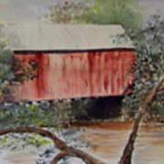 Covered Bridge Art Print